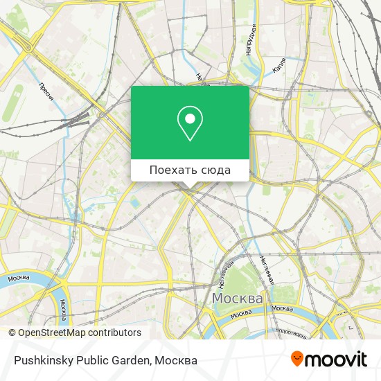 Карта Pushkinsky Public Garden