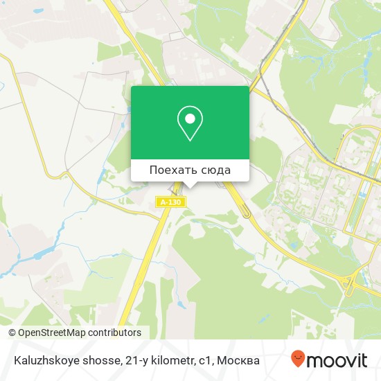 Карта Kaluzhskoye shosse, 21-y kilometr, с1