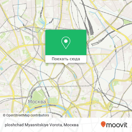 Карта ploshchad Myasnitskiye Vorota