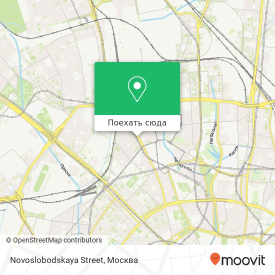 Карта Novoslobodskaya Street