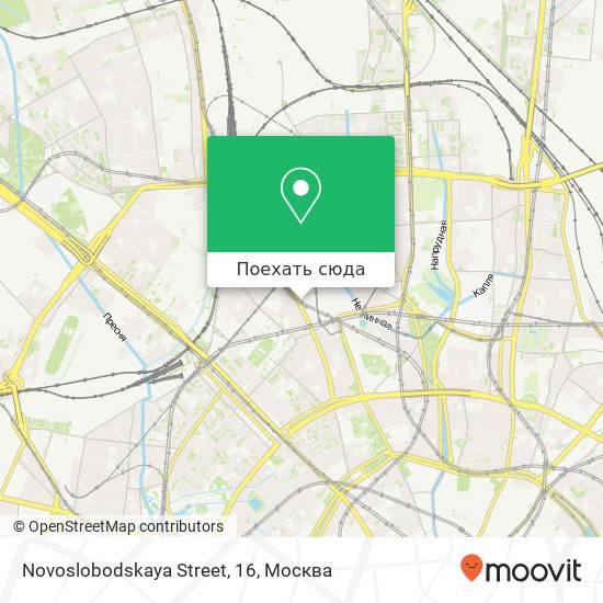 Карта Novoslobodskaya Street, 16
