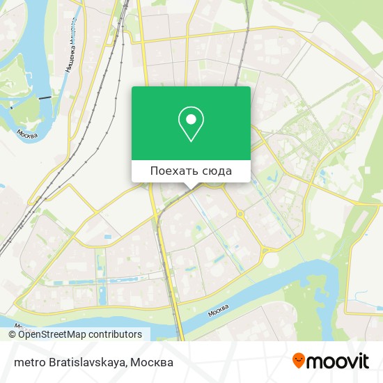 Карта metro Bratislavskaya