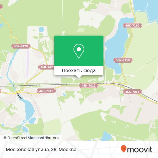 Карта Московская улица, 28