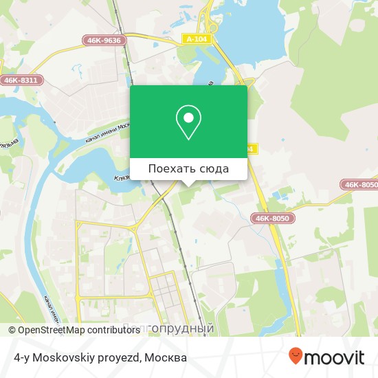Карта 4-y Moskovskiy proyezd