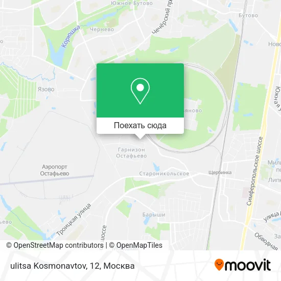 Карта ulitsa Kosmonavtov, 12