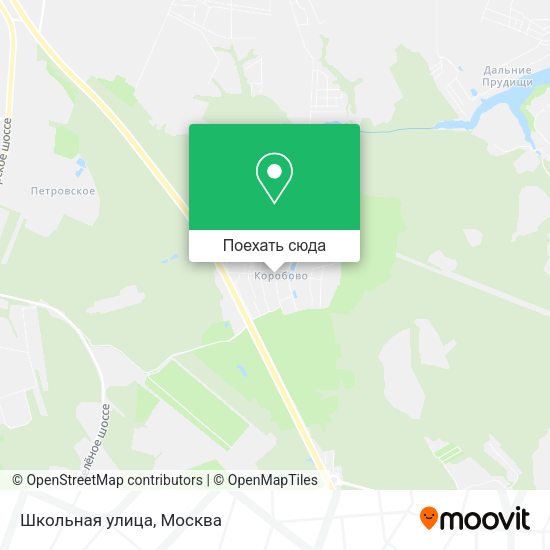 Карта Школьная улица