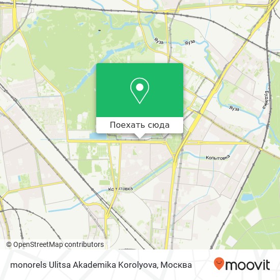 Карта monorels Ulitsa Akademika Korolyova