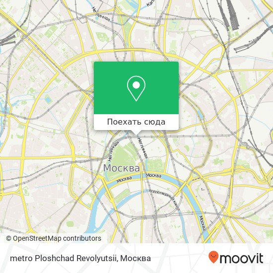 Карта metro Ploshchad Revolyutsii