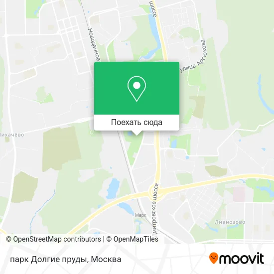 Карта парк Долгие пруды
