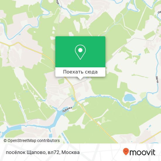 Карта посёлок Щапово, вл72