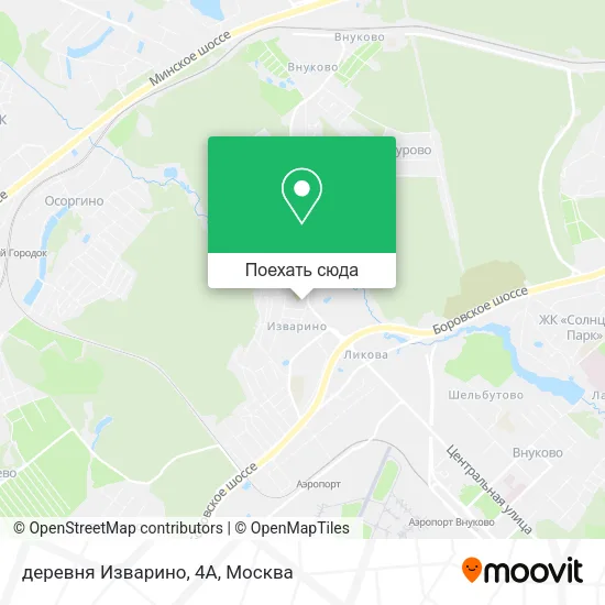 Карта деревня Изварино, 4А