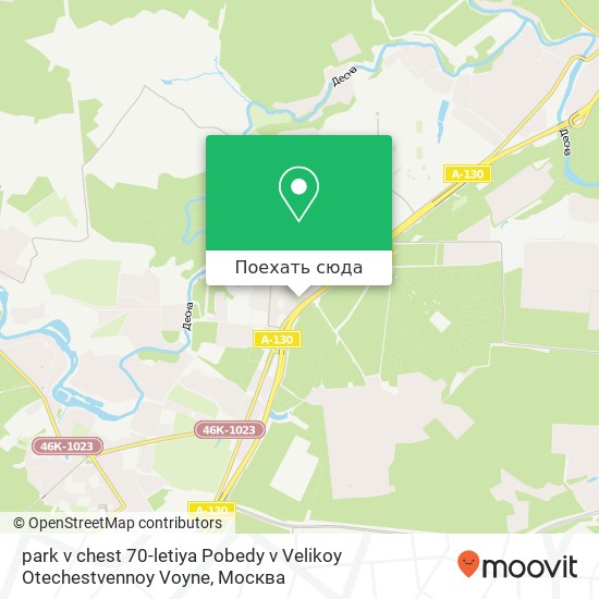 Карта park v chest 70-letiya Pobedy v Velikoy Otechestvennoy Voyne