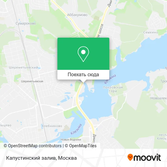 Карта Капустинский залив