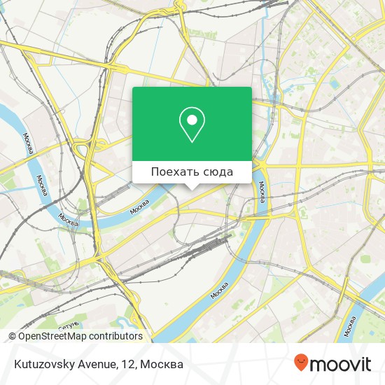 Карта Kutuzovsky Avenue, 12