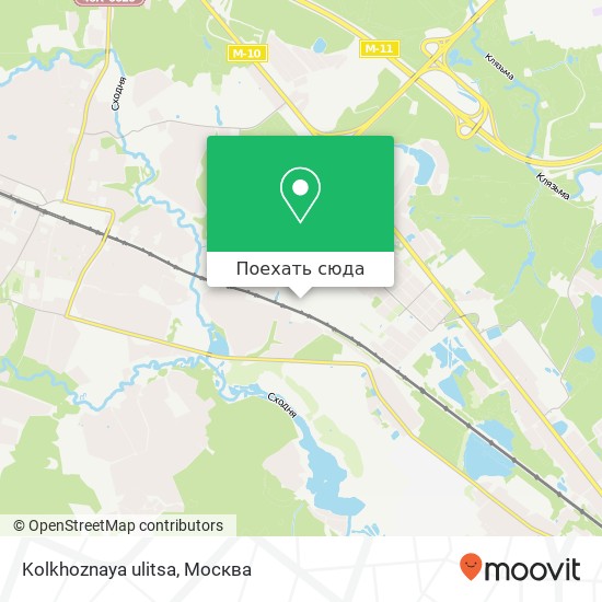 Карта Kolkhoznaya ulitsa