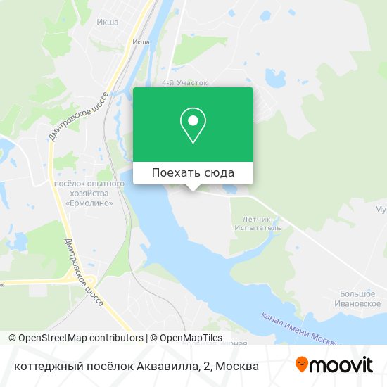 Карта коттеджный посёлок Аквавилла, 2