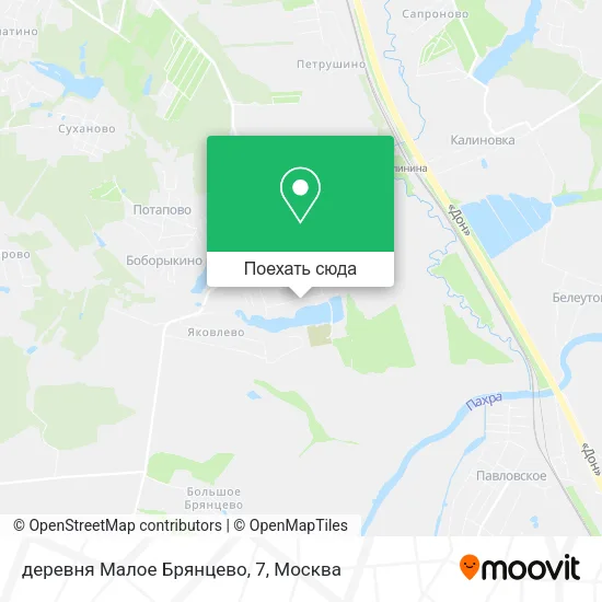 Карта деревня Малое Брянцево, 7