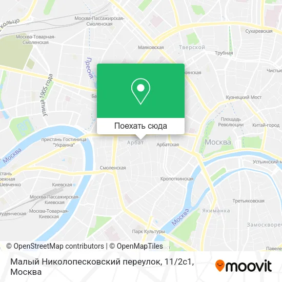 Карта Малый Николопесковский переулок, 11 / 2с1