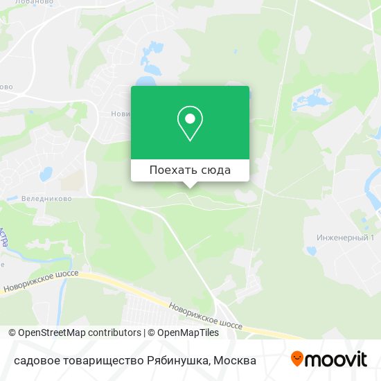 Карта садовое товарищество Рябинушка