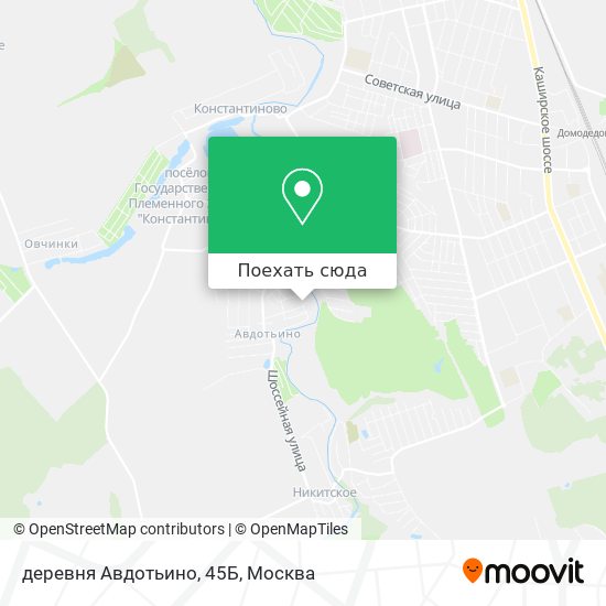 Карта деревня Авдотьино, 45Б