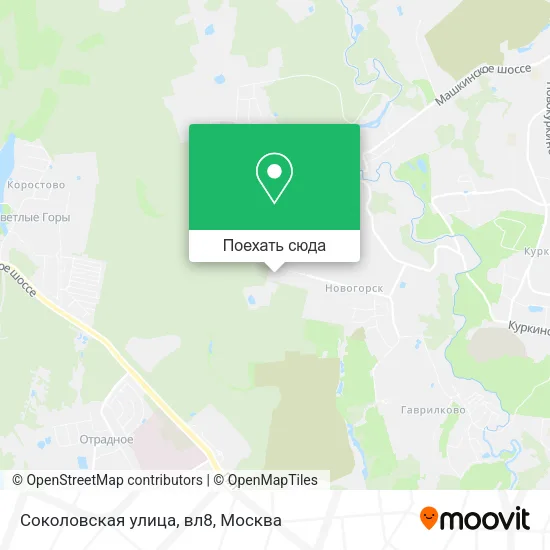 Карта Соколовская улица, вл8