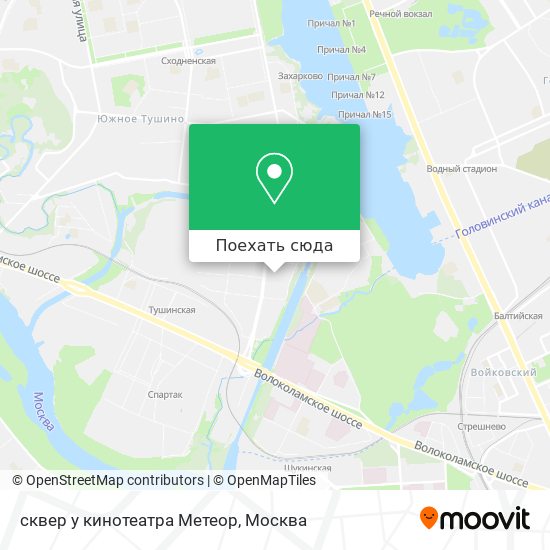 Карта сквер у кинотеатра Метеор