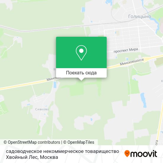 Карта садоводческое некоммерческое товарищество Хвойный Лес
