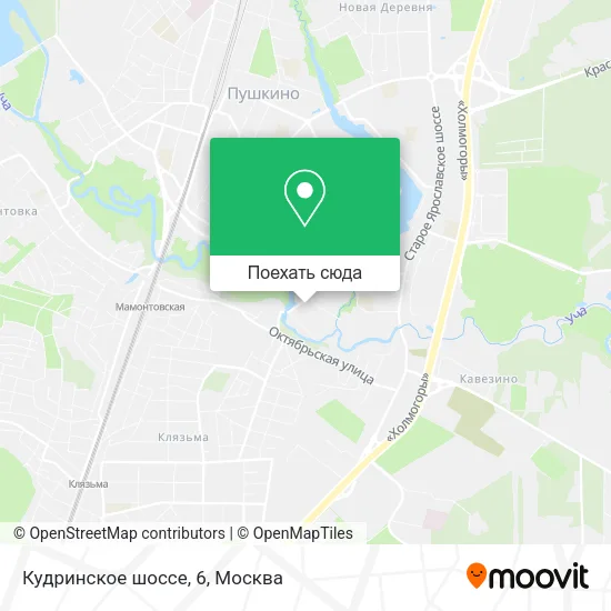 Карта Кудринское шоссе, 6
