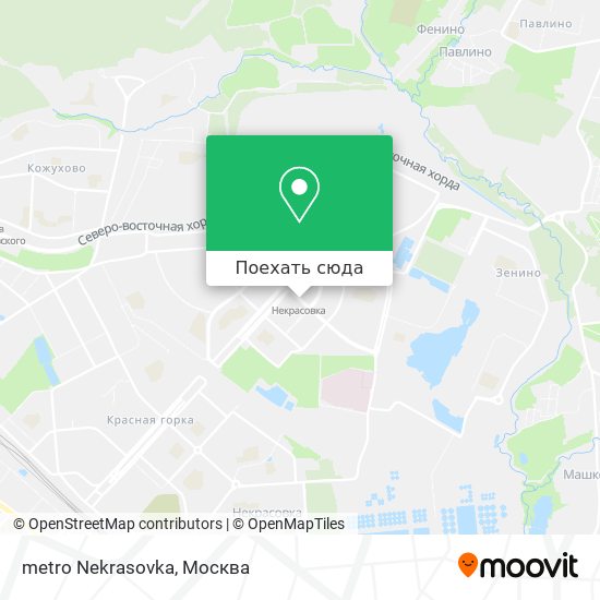 Карта metro Nekrasovka