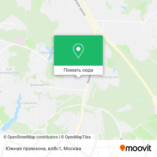 Карта Южная промзона, вл8с1