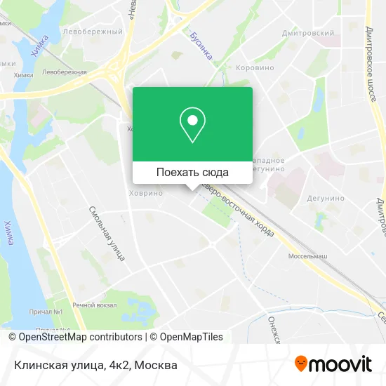 Карта Клинская улица, 4к2