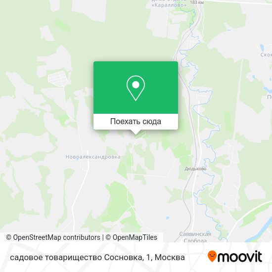 Карта садовое товарищество Сосновка, 1