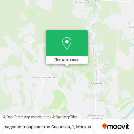 Карта садовое товарищество Сосновка, 1