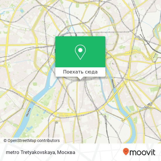 Карта metro Tretyakovskaya