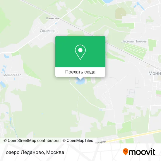 Карта озеро Леданово