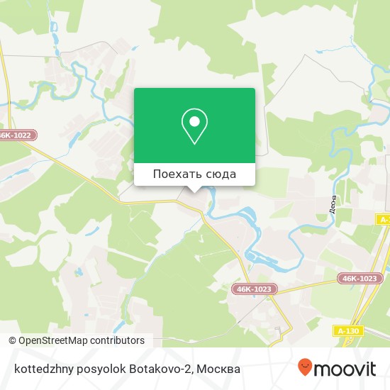 Карта kottedzhny posyolok Botakovo-2