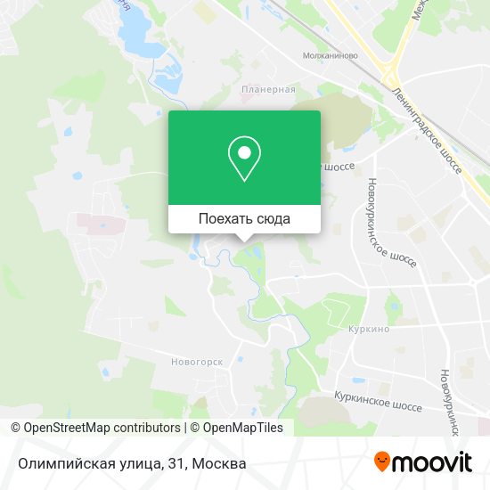 Карта Олимпийская улица, 31