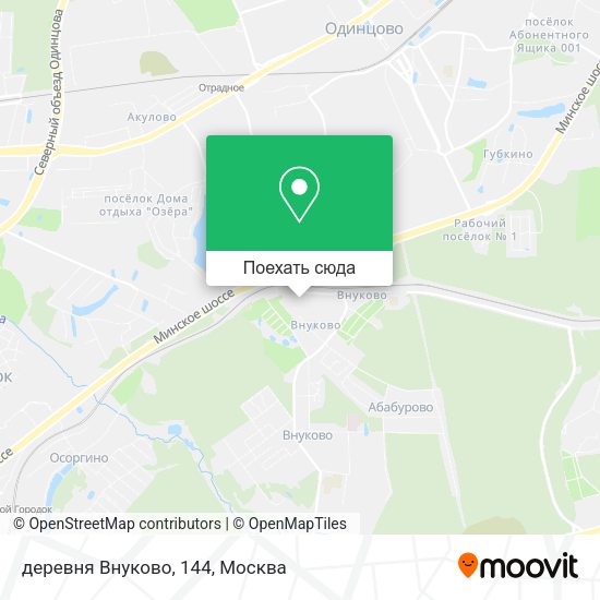 Карта деревня Внуково, 144