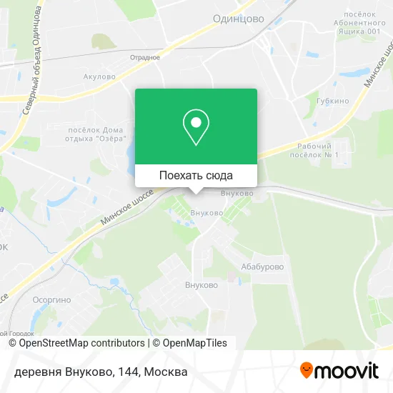 Карта деревня Внуково, 144