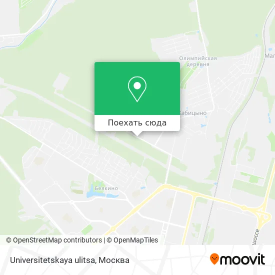 Карта Universitetskaya ulitsa