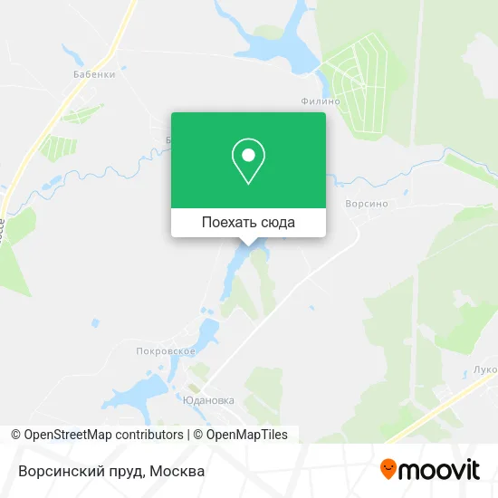 Карта Ворсинский пруд