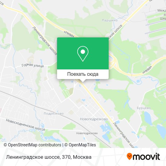 Карта Ленинградское шоссе, 370