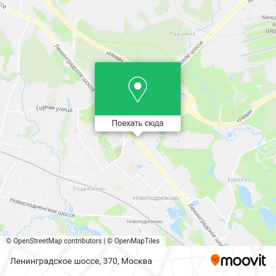 Карта Ленинградское шоссе, 370