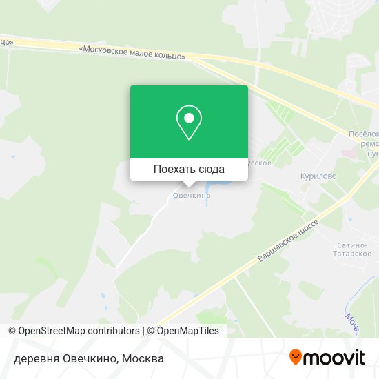 Карта деревня Овечкино