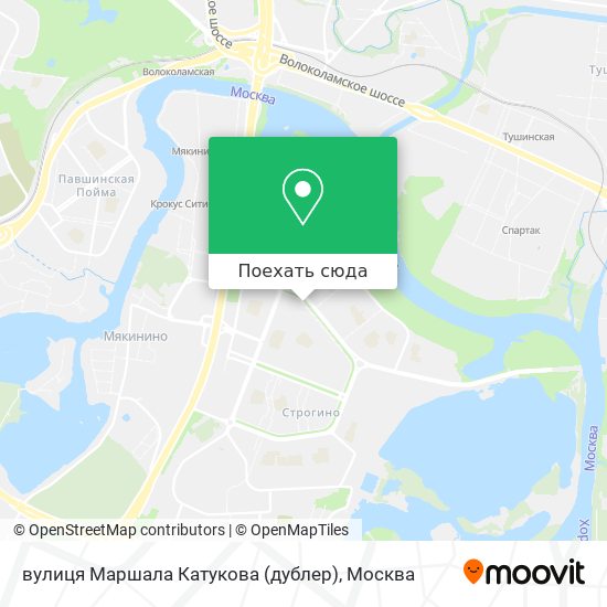 Карта вулиця Маршала Катукова (дублер)
