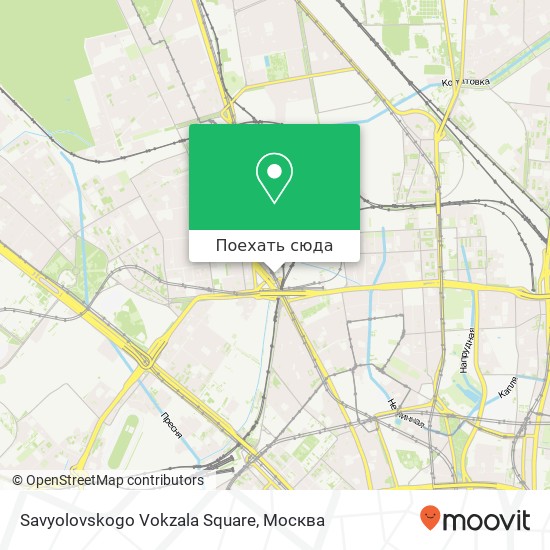 Карта Savyolovskogo Vokzala Square
