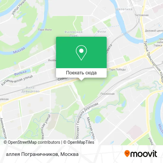 Карта аллея Пограничников