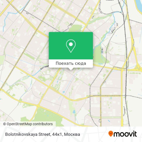 Карта Bolotnikovskaya Street, 44к1