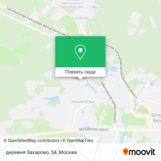 Карта деревня Захарово, 54