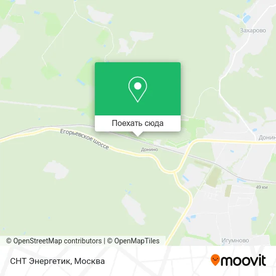 Карта СНТ Энергетик